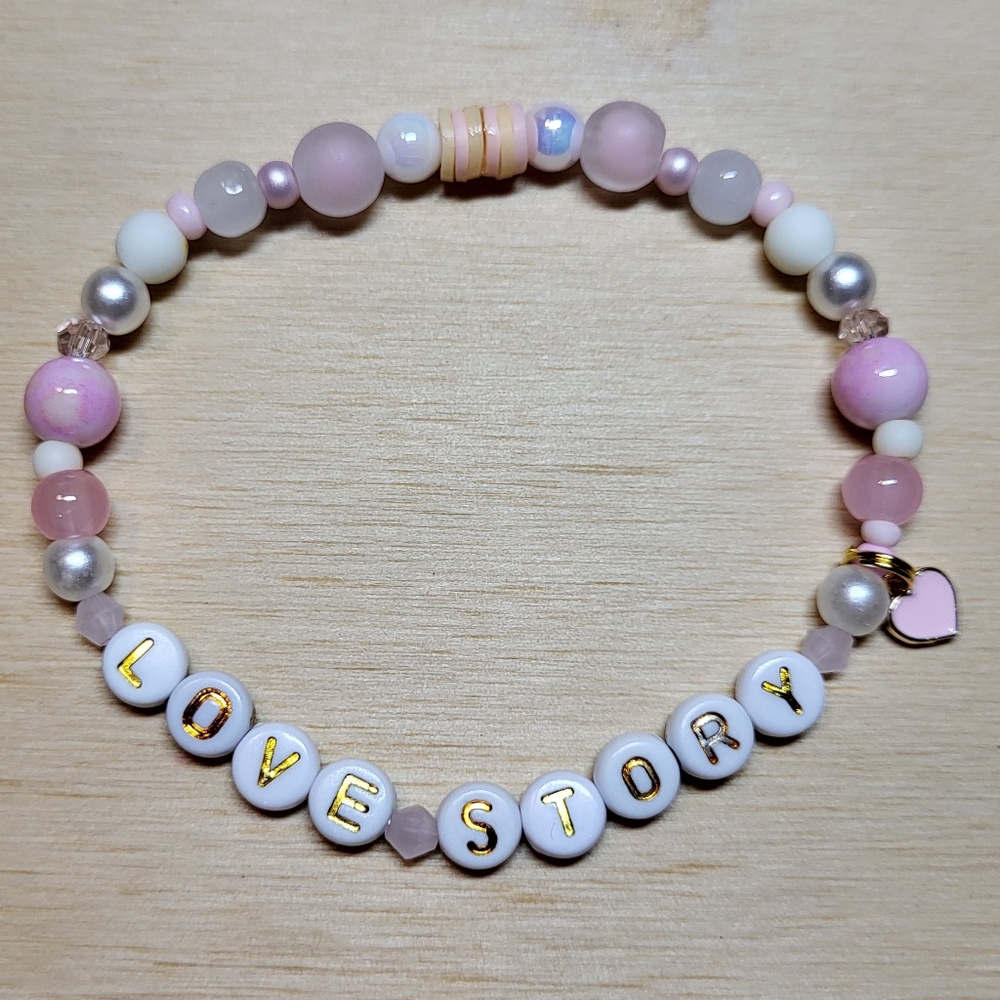 Love Story- Taylor Swift Friendship Bracelet, Size 7.5"